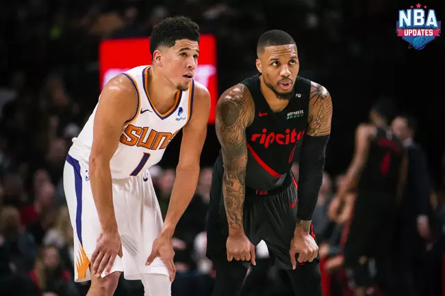 Phoenix Suns play the Portland Trail Blazers
