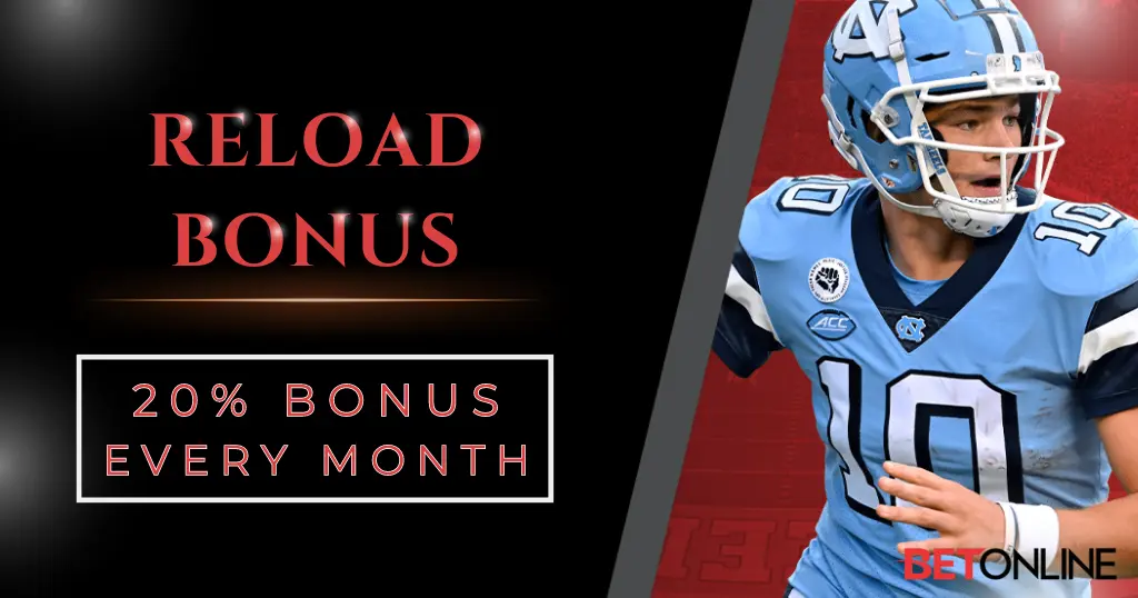 Online Sportsbook - Reload Bonus Every Month